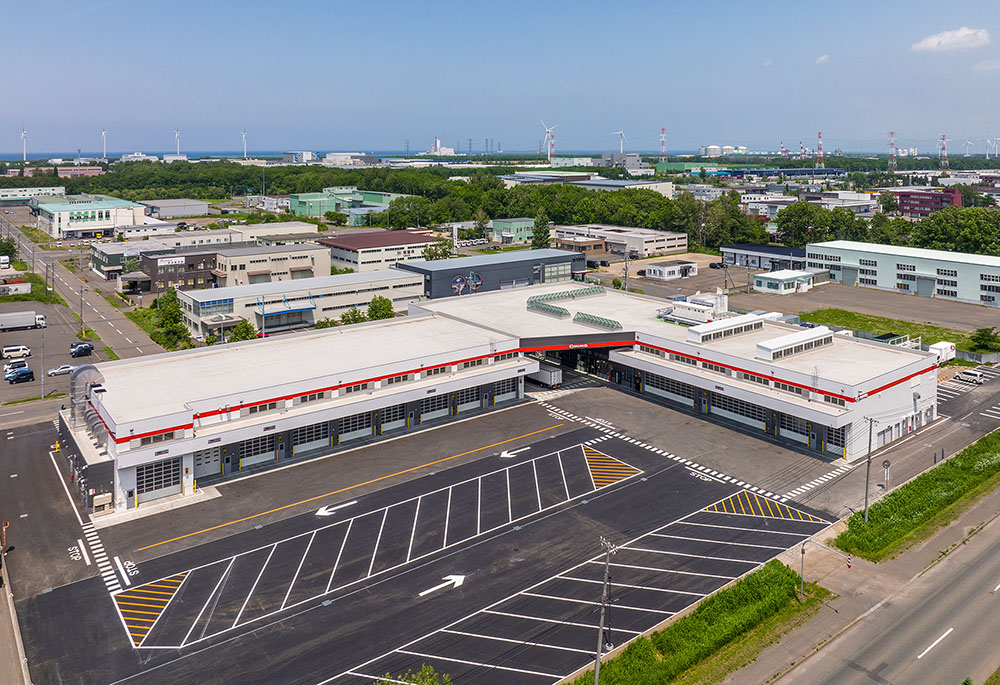 北海道日野自動車　札幌北支店（整備工場・事務所）